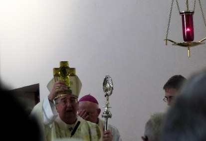 Blessing with the relic of St. Bridget